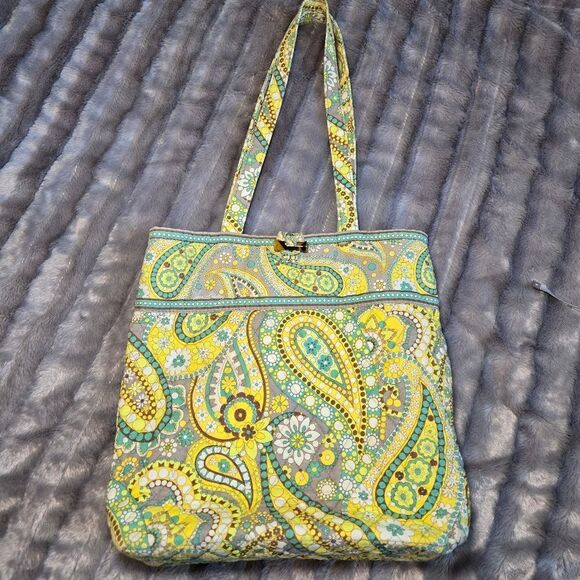 Vera Bradley Tote Bag - Lemon Parfait - Picture 4 of 10